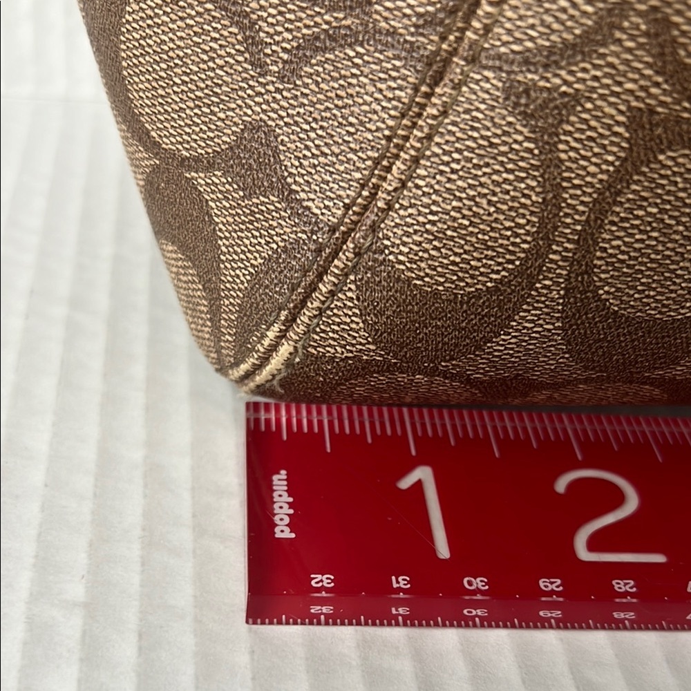Coach Brown Signature Tote Bag - Picture 4 of 14